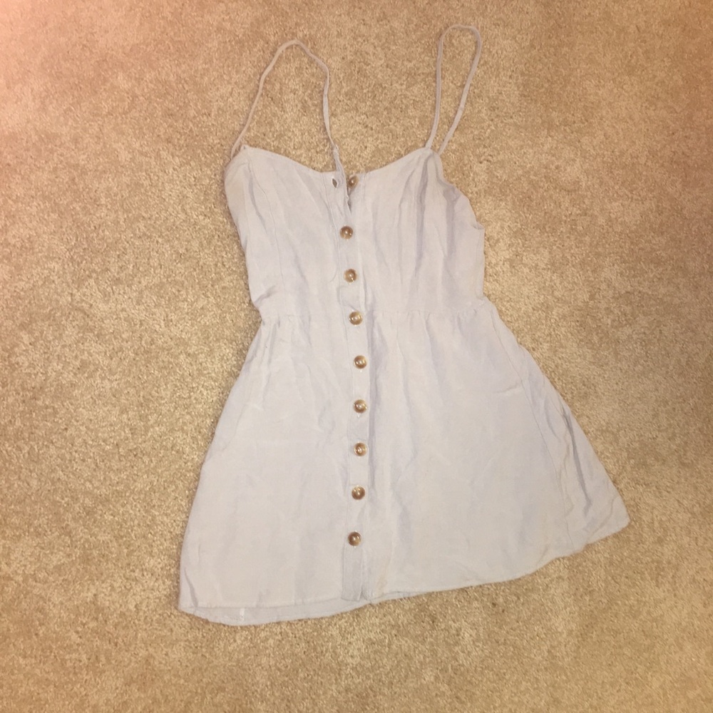 Size XS Light Blue Button Up Dress